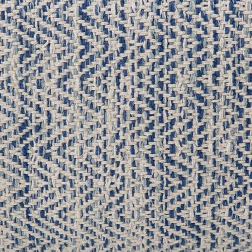 SIMPLIHOME Nate Square Pouf - 20 inch Wide Upholstered Handwoven Cotton Ottoman in Patterned Denim Melange, Boho Footstool or Extra Seating for Living Room with Artisanal Texture, Assembled - color: Patterned Denim Melange, style: Cotton Pouf