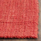 SAFAVIEH Natural Fiber Collection Runner Rug - 2'3" x 9', Red, Handmade Farmhouse Jute, Ideal for High Traffic Areas in Living Room, Bedroom (NF730D)