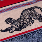 100% Cotton Throw Blanket for Couch Sofa or Bed All Season Terry Blankets & Throws, Lightweight & Breathable Cotton Blanket, Picnic Rug, Terry Bed Sheet (Leopards) - color: Leopards