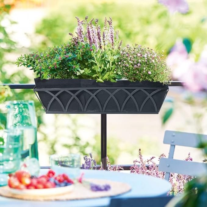 Non-Woven Fabric Plant Grow Bags Replacement 24inch 2Pack Coco Liner Window Basket,Trough Shaped Wall and Deck Mount Planters,Round Hanging Basket
