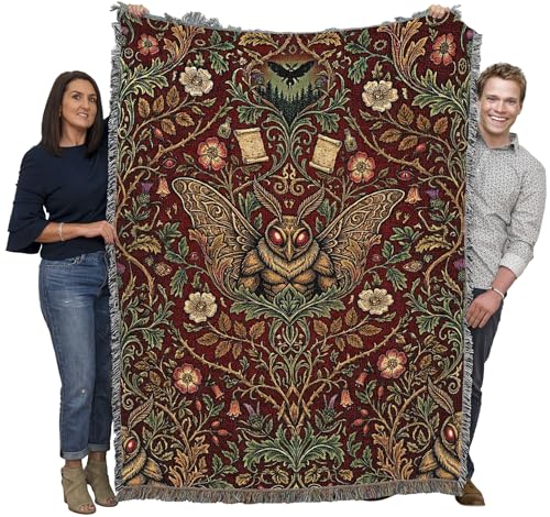 Pure Country Weavers Monster Moth Man Blanket - Fantasy Gift - Tapestry Throw Woven from Cotton - Made in The USA (72x54) - color: Monster Moth Man, size: 72x54