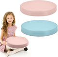 Juexica 2 Pcs Extra Thick Flexible Seating Floor Cushions Assorted Colored Pillow Floor Cushions for Classroom Soft Flexible Seating for Kids Learning Sitting Daycare School Chair (Blue and Pink)