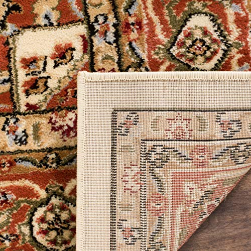 SAFAVIEH Lyndhurst Collection Accent Rug - 2'3" x 4', Ivory & Rust, Traditional Oriental Design, Non-Shedding & Easy Care, Ideal for High Traffic Areas in Entryway, Living Room, Bedroom (LNH330R) - color: Ivory/Rust, size: 2'3" x 4' (Rectangular)