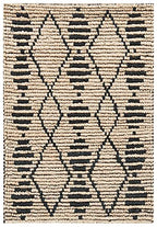 SAFAVIEH Bohemian Collection 2' x 3' Beige / Black BOH703Z Handmade Moroccan Tribal Jute Accent Rug - size: 2' x 3' (Rectangular)