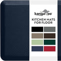 KANGAROO Thick Ergonomic Anti Fatigue Mats for Kitchen Floor, 39x20, Cushioned Standing Office Desk Mat, Waterproof Scratch Resistant Topside, Supportive All Day Comfort Padded Foam Rugs, Navy