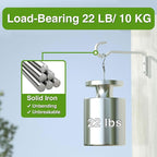 6 Inch 2 Pack Heavy Duty Outdoor Plant Hangers for Hanging Baskets, Iron Hanging Plant Brackets, Metal Plant Wall Hooks for Lantern, Bird Feeder, Windchime, White