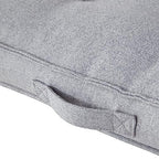 Square Tufted Floor Pillow with Removable Cover, Cement, Medium (32") - color: Cement, size: Medium (32")