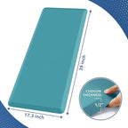 KitchenClouds Kitchen Mat Cushioned Anti Fatigue Kitchen Rug 17.3"x39" Water Resistant Non Slip Kitchen Rugs and Mats Standing Desk Mat Comfort Floor Mats for Kitchen House Sink Office (Green)