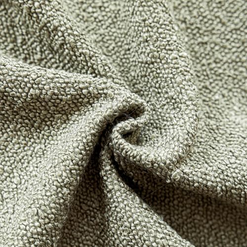 Foindtower Set of 2, Decorative Textured Boucle Throw Pillow Covers Accent Solid Pillow Cases Neutral Soft Couch Cushion Case for Chair Sofa Bedroom Living Room Home Decor 16x16 Inch Dirty Sage Green - color: Desert Sage Green, size: 16" x 16" (Pack of 2)