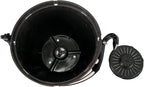 The HC Companies 11 Inch Hanging Metallic Planter - Round Hanging Basket for Indoor Outdoor Plants, Bronze