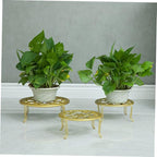 balacoo Boho Room Decor Iron Flower Pot Stand Balcony Garden Plant Display Rack