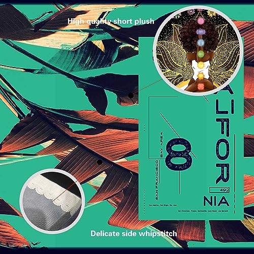 Ine Ive African Chakra Tapestry African American Woman Zen Meditation Tapestries 80x60 Inch Starry Sky Flower Garden Inspirational Afro Yoga Wall Art for Bedroom Dorm Decor - size: 80"L x 60"W