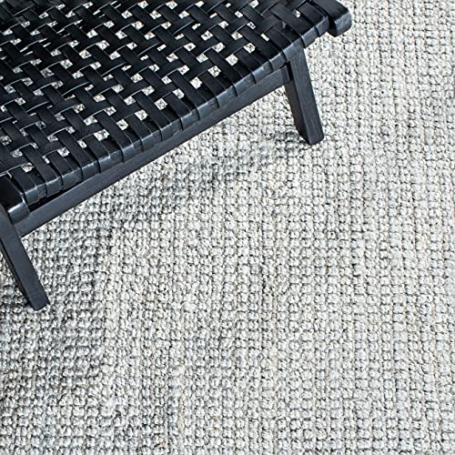 SAFAVIEH Natural Fiber Collection Runner Rug - 2'3" x 7', Grey, Handmade Farmhouse Jute, Ideal for High Traffic Areas in Living Room, Bedroom (NF730F) - color: Grey, size: 2'3" x 7' (Runner)