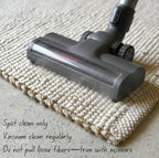 S & L Homes Jute Cotton Hand Woven Natural Farmhouse Area Rug for Living Room - Rustic Vintage Bohemian Décor - (9' x 12' Natural)