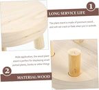 BESPORTBLE Small Plant Storage Rack Wooden Planter Holder Planter Stand for Home Boho Decor Stand
