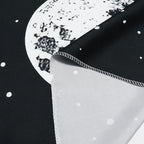 Yuiqear Black and White Mushroom Tapestry Fantasy Plant Floral Tapestries Moon Star Tapestries Starry Sky Tapestry Wall Hanging for Bedroom Decor