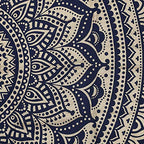 Popular Handicrafts New Launched Kp761 original Gold Ombre Tapestry Mandala tapestries Wall Art Hippie Wall Hanging Bohemian Bedspread With Metallic Shine tapestries 84x54 Inches(215x140cms) blue - color: Blue and Gold, size: 82"L x 54"W