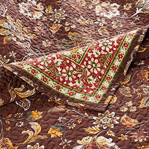 Greenland Home Barefoot Bungalow Audrey Throw Blanket, Chocolate,60 x 50-inch - color: Chocolate
