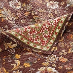 Greenland Home Barefoot Bungalow Audrey Throw Blanket, Chocolate,60 x 50-inch - color: Chocolate