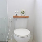 Rattan Bathroom Vanity Trays Toilet Tank Baskets Long Narrow Hand Towel Storage Basket for Storage, Decorative (Natural 16.3 x 6.1 x 2 inch)