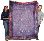Pure Country Weavers Do Not Stand At My Grave and Weep Poem Blanket - Sympathy Bereavement Gift Tapestry Throw Woven from Cotton - Made in the USA (72x54) - color: Do Not Stand, size: 72" x 54"