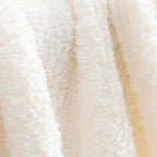 Ultra Soft Cozy Sherpa Throw Blanket, Solid Antique White Light Weight Warm Decorative Boho Style Plush Throw Blanket Cover for Sofa, Couch, Bedroom,Travel, Pattern Reversible, 60”x80”