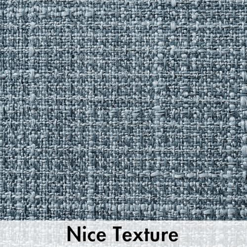 MIULEE Burlap Linen Throw Pillow Covers 20x20 Inch Set of 2 Coastal Blue Spring Decorative Pillows Modern Farmhouse Pillowcases Soft Accent Cushion Covers for Couch Sofa Bedroom Livingroom Home Decor - color: Blue, size: 20" x 20" (Pack of 2)