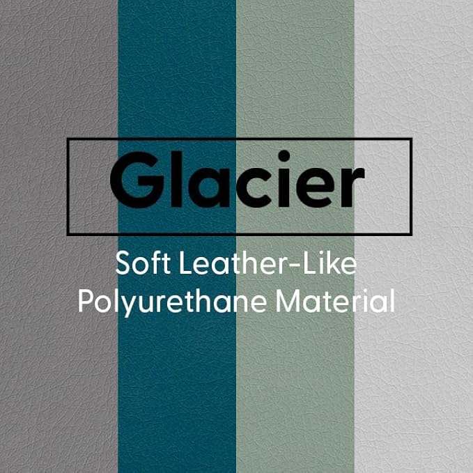 FDP SoftScape 12 inch Square Toddler Floor Cushions with Handles Flexible Seating for Daycare, Preschool, Playroom 1.5 inch Deluxe Foam (4-Piece) - Glacier