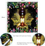 Ine Ive African Chakra Tapestry African American Woman Zen Meditation Poster Starry Sky Flower Garden Inspirational Afro Yoga Wall Art Tapestry for Bedroom Dorm Decor (60x60 inch) - size: 60x60 inch
