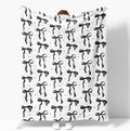 Coquette Black Bow Blankets for Women Girls Cute Bow Halloween Throw Blanket Aesthetic Room Decor Large Trendy Preppy Blanket Couch Sofa Soft Warm Bed Blankets for Women Girls Gifts,60"x80"