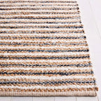 SAFAVIEH Cape Cod Collection Accent Rug - 3' x 5', Natural & Navy, Handmade, Braided Design, Ideal for The Living Room, Bedroom, Dining Room (CAP151N-3) - color: Natural/Navy, size: 3' x 5' (Rectangular)