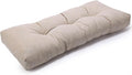 SUNROX LokGrip Non Slip Tufted Memory Foam Bench Cushion, FadeShield Water Resistant Durable Thicken Outdoor/Indoor Bench Seat Pads 48x16x4 inch, Husk Birch