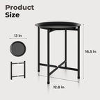 Bamworld Plant Stand Indoor Tall Plant Table for Large Plants Outdoor Plant Stool Metal Plant Holder for Patio Garden Balcony Living Room Black
