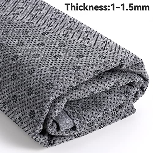 Pllieay 72x78.7 Inch Non Slip Final Backing Cloth, Vinyl Primary Tufting Cloth Backing Fabric, Non Slip Pad with Plum Blossom Pattern for Carpets Rug Tufting Gun Cushion Punch Needle - size: 6' x 6'7" (Rectangular)