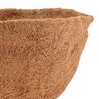 Arcadia Garden Products Extra Durable CB54 18-inch Coco Liner for Round Hanging Basket Planters, Natural Coconut Fiber Replacement Liner for Garden Outdoor Flower Pots - size: 18-Inch, style: Round Basket