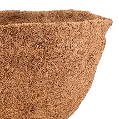 Arcadia Garden Products Extra Durable CB54 18-inch Coco Liner for Round Hanging Basket Planters, Natural Coconut Fiber Replacement Liner for Garden Outdoor Flower Pots - size: 18-Inch, style: Round Basket