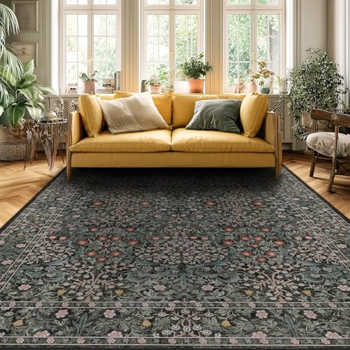 8x10 Rugs for Living Room Washable Green Area Rug Rugs for Bedroom - color: Green, size: 8' x 10' (Oblong)