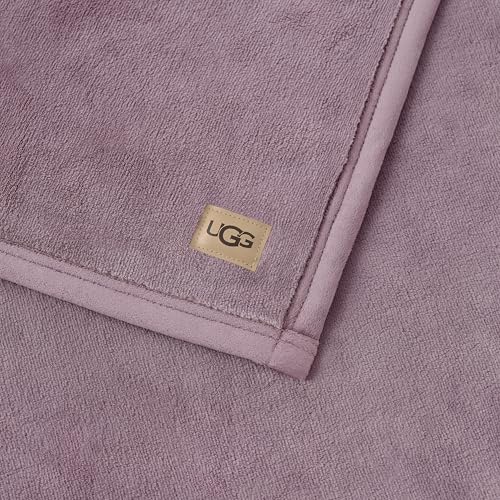 UGG Coco Throw Blanket – Soft & Cozy Fleece Blanket for Couch, Bed & Sofa, Perfect for Home Decor, House Warming Gifts or Luxurious Birthday Gifts for Women, 50" x 70", Purple Shadow - color: Purple