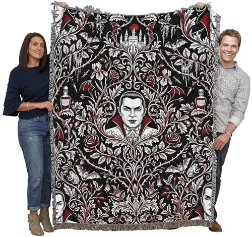 Pure Country Weavers Monster Dracula Blanket - Fantasy Gift - Tapestry Throw Woven from Cotton - Made in The USA (72x54) - color: Monster Dracula, size: 72x54