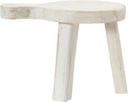 Creative Co-Op Decorative Wood Pedestal, White