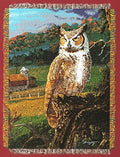Northwest Hautman Brothers Wildlife Art Woven Tapestry Throw Blanket, 48" x 60", Edge of the Night - color: Edge of the Night