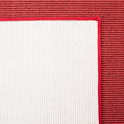 Martha Stewart x SAFAVIEH Area Rug Collection - 2'3" x 8' Runner, Red, Sisal & Jute, Farmhouse Style, Ideal for Living Room, Bedroom, Foyer, Hallway (MSR9501Q) - color: Red, size: 2'3" x 8' (Runner)