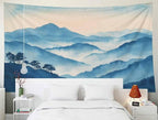 EMMTEEY Mountain Tapestry Cloudy Mountains 80X60 Inch Large Tapestry Wall Art Hanging Tapetries for Bedroom Living Room Dorm Décor