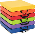 Costzon 6-Piece 16 inch Kids Floor Cushion, 2.5" Thick Waterproof Daycare Preschool Square Foam Cushion with Handle for Toddlers, Soft Flexible Seating for Classroom, Home, Kindergarten or Nursery