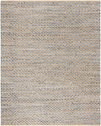 SAFAVIEH Area Rug 8x10 - Cape Cod Collection - Large - Blue & Natural, Handmade Braided Jute, Boho Design, Ideal for Living Room, Bedroom, Office, Dining Space (CAP305M) - color: Blue/Natural, size: 8' x 10' (Rectangular)