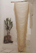 Macrame Curtain Boho Curtains Room Divider Wedding Or Wall Decor Doorway Window Wall Decor Macrame Cord Fiber Yarn Art Craftsmanship Bedroom Headboard Décor 31" Wx 75" L