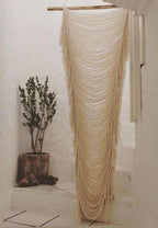 Macrame Curtain Boho Curtains Room Divider Wedding Or Wall Decor Doorway Window Wall Decor Macrame Cord Fiber Yarn Art Craftsmanship Bedroom Headboard Décor 31" Wx 75" L