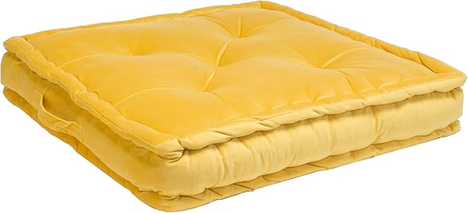 SAFAVIEH NAVI Floor Pillow, Yellow