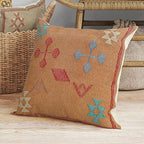 Trade Star 100% Cotton Cushion Cover Throw Cushion Cover Handmade Sabra Kilim Pillow Cover Cushion Case Luxurious Outdoor 18x18 Inches - color: Pattern 14
