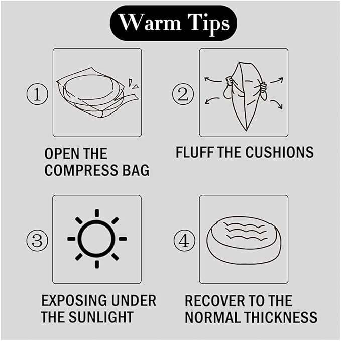 Tiita Dining Chair Seat Cushions 18x18 Inch Office Chair Pads Square Floor Pillows Pad for Outdoor Kitchen Dining Chairs with Ties Set of 4 (Coffee)